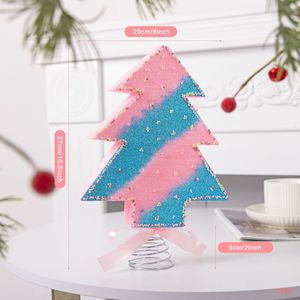Hiasan Puncak Pohon Natal Busa Candy Land, Glitter Pastel, Taburan, Pita, Dekorasi Puncak Pohon Natal - Product Image 5