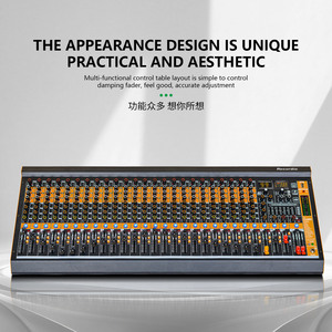 GAX-MV16 16 채널 전문 믹싱 콘솔 듀얼 12 밴드 레벨 디스플레이 주 출력 녹음 이어폰 디스플레이 출력 - Product Image 3