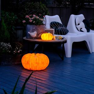 Lampe solaire de jardin en résine et métal, étanche IP65, pour villa, patio, paysage, en forme de citrouille, éclairage décoratif extérieur pour Halloween - Product Image 4