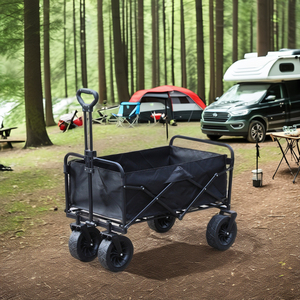 Wind Valley 8 pouces Oxford matériel couleur chocolat quatre roues pliable en plein air Camping voiture chariot Portable maison Shopping - Product Image 2