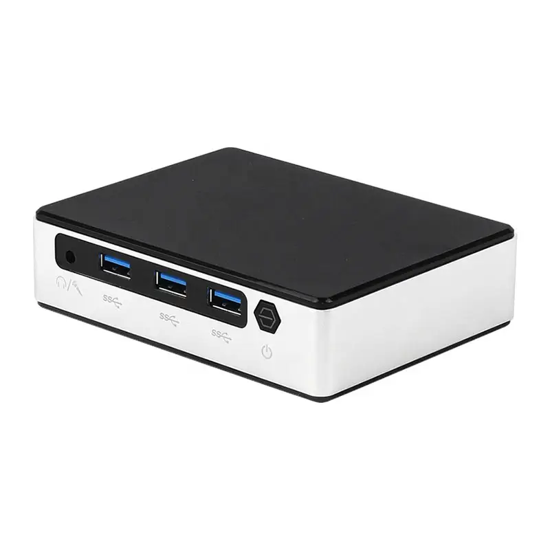 Dual LAN Fanless Intel i5-1030NG7 & i7-1060NG7 Core Mini PC Smallest Pocket Computer