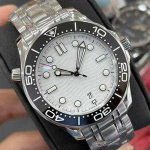 Montre mécanique de haute qualité avec bracelet en acier inoxydable, montre décontractée et professionnelle avec aiguilles, style sportif Omegaes - Product Image 1
