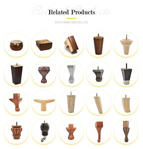 Wholesale Unfinished Wood Furniture <b>Legs</b> <b>Wooden</b> Bun Feet for Couch <b>Sofa</b> Ottoman Mid Century M8 or 5/16 Bolt <b>Sofa</b> <b>Wooden</b> <b>Legs</b> - Product Image 5