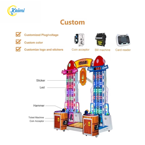 <span class=keywords><strong>Tour</strong></span> double à monnayeur pour borne d'arcade, pour enfants et adultes, avec système de rédemption de tickets, en métal, modèle espagnol, pour parcs d'attractions - Product Image 3