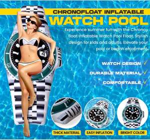Flotador Inflable Gigante de PVC con Diseño de Reloj, Balsa de Lujo para Piscina para Adultos de MAKE WAVES - Product Image 5