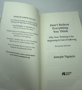 Miglior Romanzo Inglese di Alta Qualità 'Non Ti Affidare a <span class=keywords><strong>Tutto</strong></span> Ciò che Pensi' con Carta Offset e Superficie Goffrata di Joseph Nguyen D2675 - Product Image 3