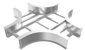 Bandeja Portacables Tipo Escalera para Exteriores, Personalizada, Industrial, de Acero Inoxidable 316, Resistente a la Corrosión, 700mm x 150mm, Capacidad para 60 Cables - Product Image 4