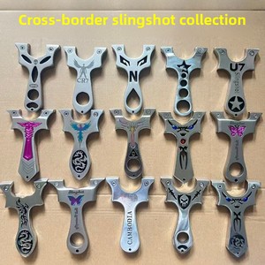 Tirachinas de <span class=keywords><strong>Caza</strong></span> de Alta Calidad con Banda de Goma y Acero Inoxidable para Tiro al Aire Libre, Pesca y Supervivencia - Product Image 2