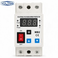 Nouvel protecteur industriel réglable 2P 40A 63A 220V 230V avec affichage numérique contre les surtensions, sous-tensions, surintensités et courts-circuits