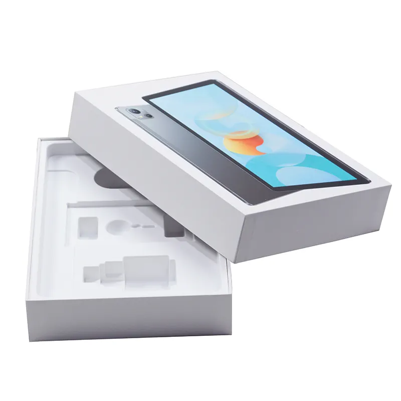 Custom White Cardboard Empty Lid and Bottom Electronic Products Packaging Box Ipad Packaging Box