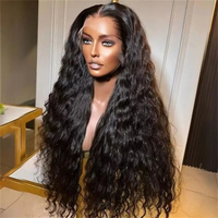 Perruques sans colle en cheveux humains, Lace Front, bouclées profondes, cheveux vierges, perruques 360 Full Lace en cheveux humains pour femmes noires, perruques Lace Front HD