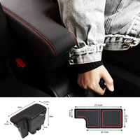 Boîte de rangement pour accoudoir central de voiture JMN169 pour Suzuki Jimny 2019-2026 JB74/JB74 3 portes, accessoire intérieur