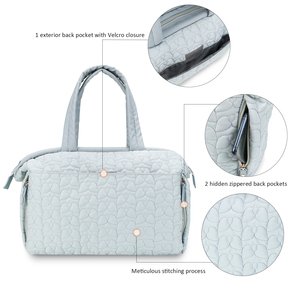 Bolsa de Viaje <span class=keywords><strong>para</strong></span> Maternidad y Bebé, Bolsa de Transporte <span class=keywords><strong>para</strong></span> <span class=keywords><strong>Cochecito</strong></span> de Gran Capacidad, Material de Poliéster con Diseño de Patchwork - Product Image 4