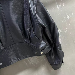 Jxwatcher <span class=keywords><strong>Giacca</strong></span> in Vera <span class=keywords><strong>Pelle</strong></span> di Pecora, Stile Vintage, Modello Bomber Corto, Morbida al Tatto, per <span class=keywords><strong>Donna</strong></span>, Vendita all'Ingrosso - Product Image 6