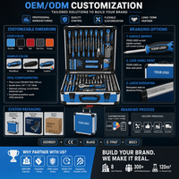 Ensemble professionnel de 1200 outils en coffret à roulettes, comprenant tournevis isolés, clés mixtes, douilles, pinces à sertir, en chrome vanadium, OEM