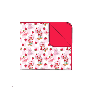 Pijamas de Bambú con Estampado de Pastel de Fresa, Estilos Aleatorios para Niñas, Pijama de Bambú con Cierre y Puños Doblados - Product Image 4