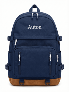 Mochila Escolar al por Mayor de Fábrica, Logotipo Personalizado, Impermeable, de Poliéster, para Portátil, OEM para Universidad - Product Image 3