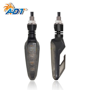 ไฟท้าย LED สีแดงอำพันแบบคู่ ADT พร้อมไฟเลี้ยว เลนส์รมดำ 12 โวลต์ สำหรับมอเตอร์ไซค์ทั่วไป - Product Image 6