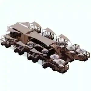 Manufacturer Supply Floating Bar Swimming Pools Swimming Outdoor Party Boat