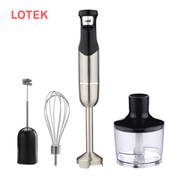 Fournisseur de mixeurs plongeants à commande par bouton-poussoir à vitesse variable en acier inoxydable avec logo personnalisé 1000W