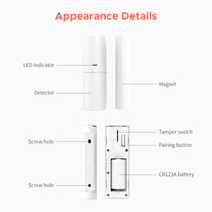 <span class=keywords><strong>Staniot</strong></span> DS300 433MHz Détecteur magnétique sans fil pour porte et fenêtre, avec batterie 10 ans, interrupteur épaissi, alarme antivol domestique - Product Image 6