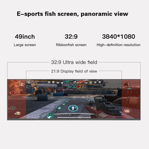 Monitor Curvo para Juegos de 49 Pulgadas 4K con Altavoz Integrado, Nuevo Diseño LED para PC de Escritorio, Frecuencia de Actualización de 165Hz, Compatible con OEM ODM - Product Image 5