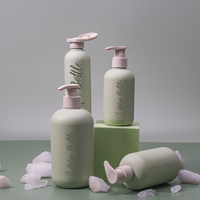 Bouteille en plastique avec pompe à Lotion, peinture en caoutchouc Hdpe à pression 10 oz Logo personnalisé et couleur cosmétique