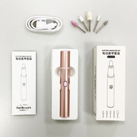 Polisseuse à ongles mini tampon à ongles tampon à ongles 4 côtés kit de manucure électrique manucure pédicure électrique ensemble kit professionnel femmes