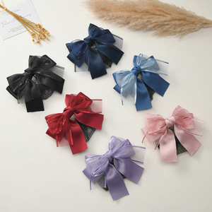 Diadema de Seda con Lazo Simple <span class=keywords><strong>para</strong></span> Mujer, <span class=keywords><strong>para</strong></span> Azafatas, Enfermeras, Asistentes de Vuelo, Uso en Hoteles y Bancos - Product Image 1
