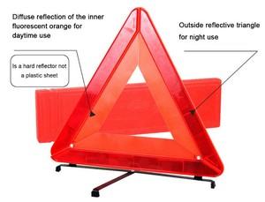 Xe Khẩn Cấp Kit Xe Khẩn Cấp Đường Kit An Toàn Có Thể Gập Lại Bên Đường Khẩn Cấp Kit An Toàn Khả Năng Hiển Thị Cảnh Báo Phản Quang Tam Giác - Product Image 4