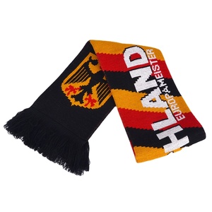 男性用デザイナーアジアスカーフアクリルニットカスタム印刷サッカーサッカーネーションファンスカーフ - Product Image 3