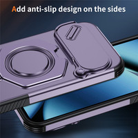 Coque de téléphone anti-rayures avec protection coulissante pour appareil photo, pour Google Pixel 11 10 9 Pro XL 10A, multicolores, avec béquille magnétique, protection intégrale