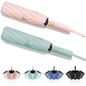 Custom Logo Wholesale Classic Foldable Fully-Automatic <b>Windproof</b> Advertising <b>Umbrella</b> 105cm Open Diameter Customized Color - Product Image 1