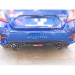 Diffuseur de pare-chocs arrière pour Honda Civic 10ème génération 2016-2020, pièce de modification, protection de pare-chocs, accessoire - Product Image 3
