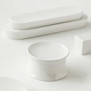 Japanese Dessert Tray Long Strip Oblong Porcelain Plant Ins Plates Dishes Sushi <strong>Platillos</strong> Especiales Sashimi Ceramic Tray - Product Image 6