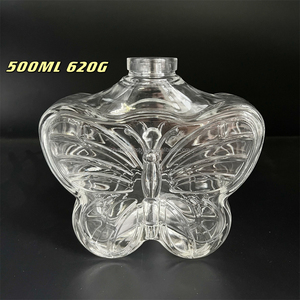 Bouteille à liqueur en verre au design papillon pour vodka, whisky, brandy, <span class=keywords><strong>tequila</strong></span> - Product Image 3