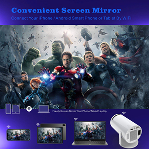 Ihomelife Hy300 Thông Minh Xách Tay Rạp Hát Tại Nhà Máy Chiếu 4K Giải Mã Video 120 ANSI Lumens Android 11 OS <span class=keywords><strong>Mini</strong></span> Kép Wifi Máy Chiếu - Product Image 6
