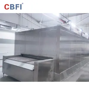 Máquina de congelación rápida de pescado Squid IQF Quick Blast Freezer Tunnel Freezer