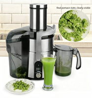 Baiwin Automatische Commerciële Elektrische Sapcentrifuge 5-Snelheden Groente- en Fruitsap Extractor voor Sapzaak Restaurant