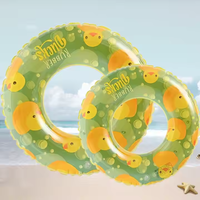 Bouées de natation gonflables en forme de canard jaune de dessin animé, flotteurs de piscine gonflables, jouets de fête de plage, tubes de natation