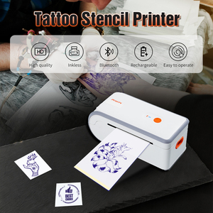 Imprimante de pochoir temporaire de machine de transfert de <span class=keywords><strong>tatouage</strong></span> sans fil de haute qualité pour des tatoueurs en stock - Product Image 2