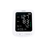 Tensiomètre CONTEC à Grand Écran LED Contec08E, Grande Capacité de Stockage, PNI, Fréquence Cardiaque, Brassard Adulte