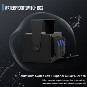 Waterproof Rocker <b>Switch</b> Panel 12v Control Panel 3 Gang Marine <b>Switch</b> Panel Box with Dual Port <b>Usb</b> Charger LED Digital Voltmeter - Product Image 4