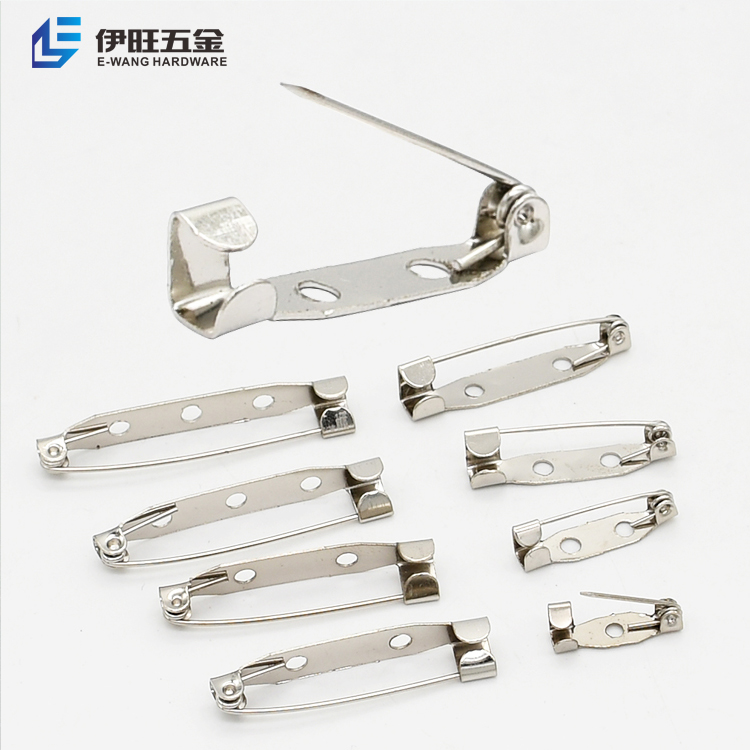 YIWANG, оптовая продажа, простая конструкция, металлические никелевые цветные защитные булавки для значков