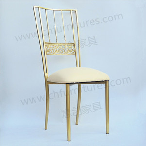 Fournitures de mariage événements utilisés en acier <span class=keywords><strong>doré</strong></span> tiffany <span class=keywords><strong>chaise</strong></span> <span class=keywords><strong>chiavari</strong></span> avec coussin - Product Image 6