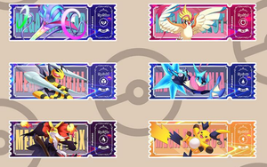YZ Wholesale Fan Art Acrylic Magnetic case Pokemoned Mystery Art Board Bag Charm Phantasmal Flame Quicksand Ticket Stub Magnet - Product Image 3