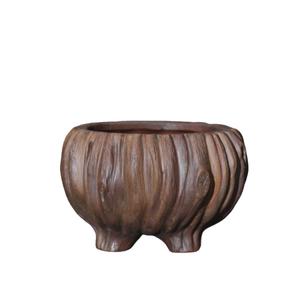 Macetas de arcilla púrpura hechas a mano, macetas de cerámica en bruto con textura de árbol hidropónico Irregular biónico ecológico Original clásico esmaltado - Product Image 6