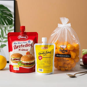 Sac à buse pour bébé personnalisé 100g 1L 3L 5L sac en papier d'aluminium de qualité alimentaire sac à buse pour jus boisson lait avec poignée sac d'emballage pour détergent - Product Image 3