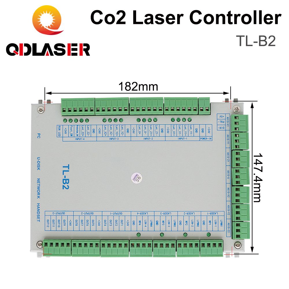 QDLASER TL-B2 CO2 Laser Controller - 7-Axis Motion Control