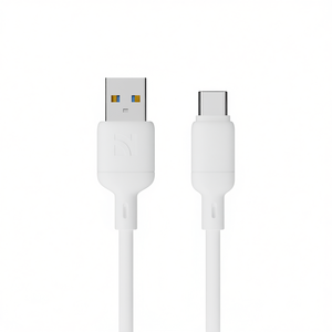Cable USB a Tipo-C NCC 22.5W XC-0209 de 1.2M, Flexible, Alta Durabilidad, Carga Rápida PD 22.5W XC-0209, Color Blanco Silicona - Product Image 2